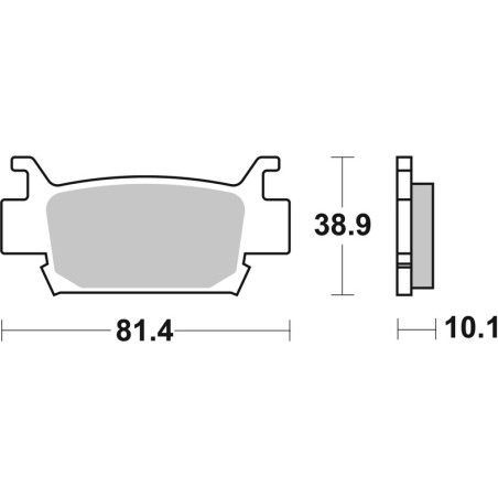 BREMBO brake pads for HONDA TRX 500 FA FOURTRAX FOREMAN RUBICON 4WD, TRX 500 FE FOURTRAX FOREMAN ES 4WD 2005-2019