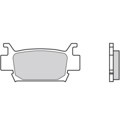 Plaquettes de frein BREMBO Off-Road métal fritté pour HONDA TRX 500 FA FOURTRAX FOREMAN RUBICON 4WD de 2005 à 2019