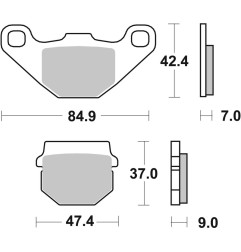 BREMBO brake pads for VENT BAJA 50, SUZUKI RM 80, APRILIA TUONO 125 and KAWASAKI KD 80 1980-2026