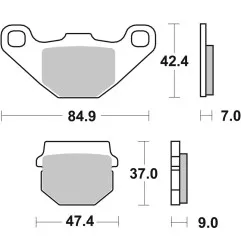 BREMBO Bremsbeläge für VENT BAJA 50, SUZUKI RM 80, APRILIA TUONO 125 und KAWASAKI KD 80 1980-2026