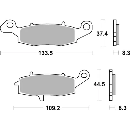 BREMBO Street Sintered Metal Brake pads for SUZUKI DL 1000 V-STROM, DL 650 V-STROM, DL 650 V-STROM ABS, DL 650 V-STROM XT ABS