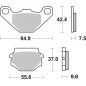 BREMBO Off-Road Sintered Metal Brake pads for KAWASAKI KDX 200, KLR 250, KX 125, KX 250 and KTM GS 250, MX 125, MX 500, MX 600
