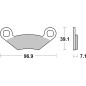 Pastillas de freno sinterizadas BREMBO para POLARIS OUTLAW 525 IRS, SPORTSMAN 500 HO, SPORTSMAN 700, SPORTSMAN 800