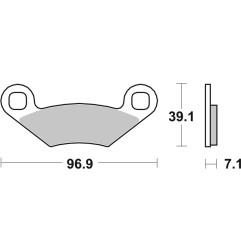 BREMBO Bremsbeläge für POLARIS OUTLAW 525 IRS, SPORTSMAN 500 HO, SPORTSMAN 700, SPORTSMAN 800, TRAIL BLAZER 330 2000-2021