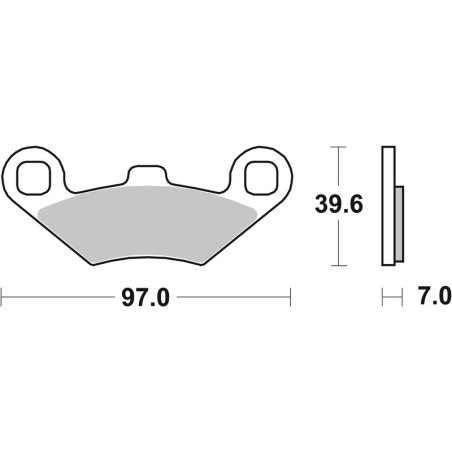 Pastillas de freno BREMBO para POLARIS PHOENIX 200, SPORTSMAN 400, SPORTSMAN 500, TRAIL BLAZER 250, TRAIL BOSS 250