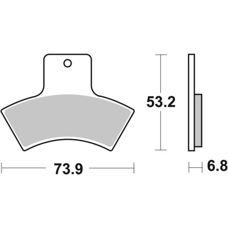 Pastillas de freno sinterizadas BREMBO para POLARIS SCRAMBLER 400, SCRAMBLER 500, SPORTSMAN 400, TRAIL BLAZER 250 de 1990 a 2013