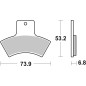 BREMBO Off-Road Sintermetall Bremsbeläge für POLARIS SCRAMBLER 400, SCRAMBLER 500, SPORTSMAN 400, TRAIL BLAZER 250 1990-2013