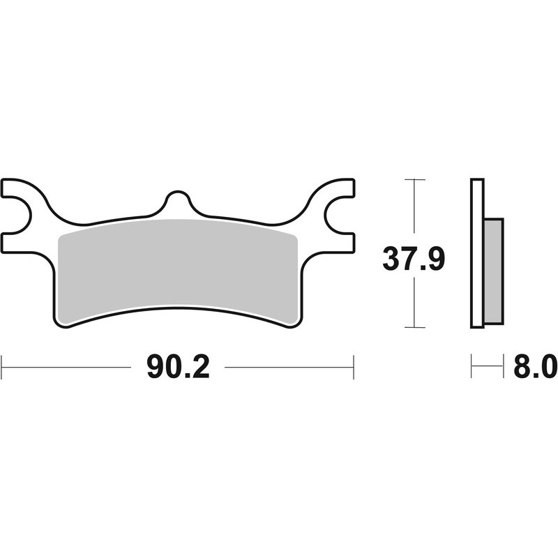 Pastillas de freno sinterizadas BREMBO para POLARIS SPORTSMAN 500 HO, SPORTSMAN 800, TRAIL BLAZER 330, TRAIL BOSS 330