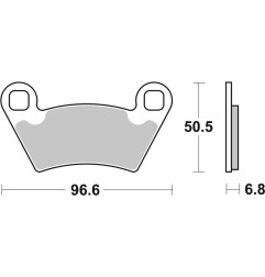 Pastillas de freno BREMBO para POLARIS RANGER 500, RANGER 700 6X6 EFI de 1999 a 2020