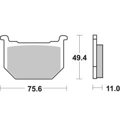 BREMBO Bremsbeläge für SUZUKI GN 250 1985-2001