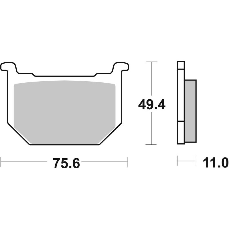 Plaquettes de frein BREMBO route carbone céramique pour SUZUKI GN 250 de 1985 à 2001 Plaquettes de frein BREMBO route carbone céramique pour SUZUKI GN 250 de 1985 à 2001