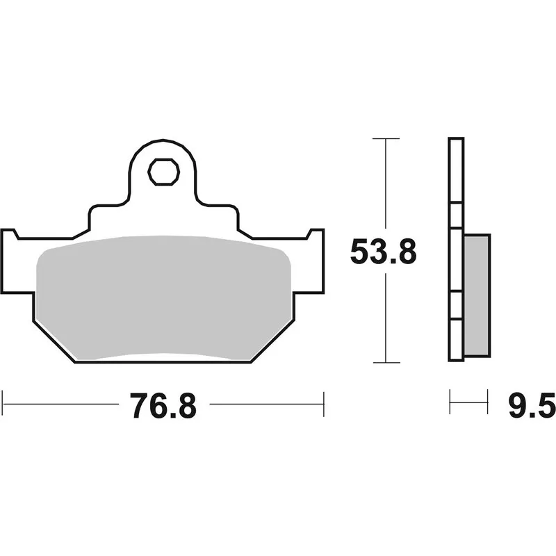 BREMBO Street Carbon Ceramic Brake pads for SUZUKI DR 600 R DAKAR, DR 600 S 1985-1989