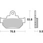 Plaquettes de frein BREMBO route carbone céramique pour SUZUKI DR 600 R DAKAR, DR 600 S de 1985 à 1989