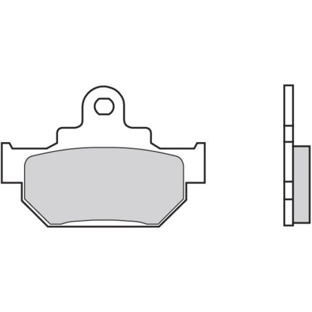 Plaquettes de frein BREMBO route carbone céramique pour SUZUKI DR 600 R DAKAR, DR 600 S de 1985 à 1989