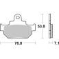 Pastillas de freno orgánicas BREMBO para SUZUKI RM 500, TU 250 X de 1985 a 2001