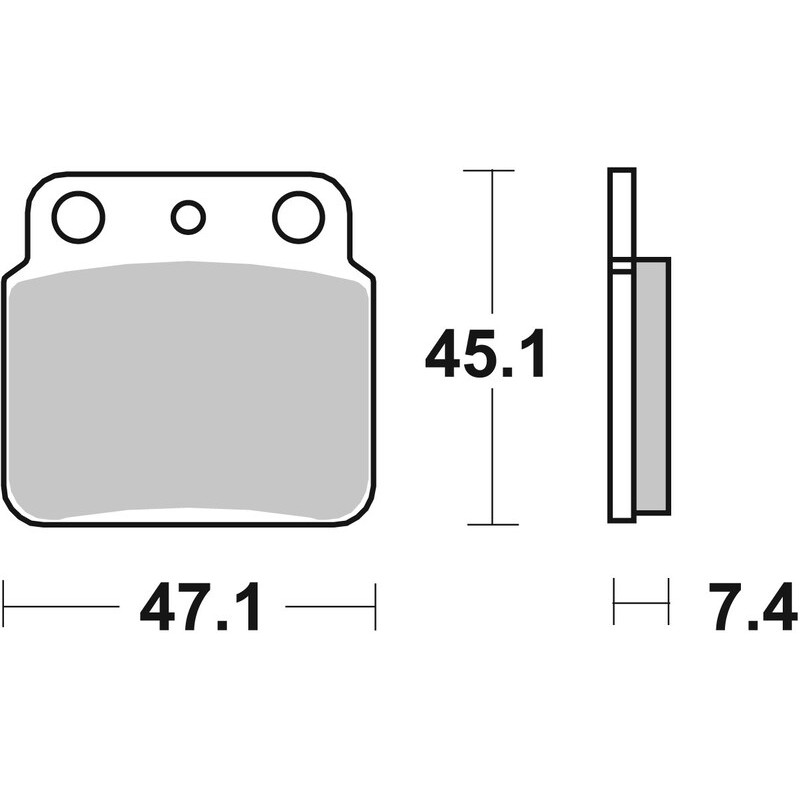 BREMBO Off-Road Sintered Metal Brake pads for SUZUKI LT 250 QUADRACER 2WD, LTZ 400, ARCTIC CAT DVX 400 and KAWASAKI KFX 400