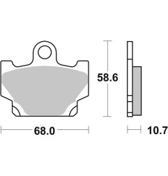 BREMBO Bremsbeläge für YAMAHA XT 600, XT 600 Z TENERE 1983-1989