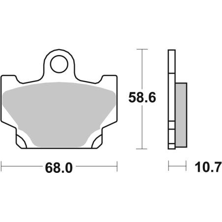 Pastillas de freno BREMBO para YAMAHA XT 600, XT 600 Z TENERE de 1983 a 1989
