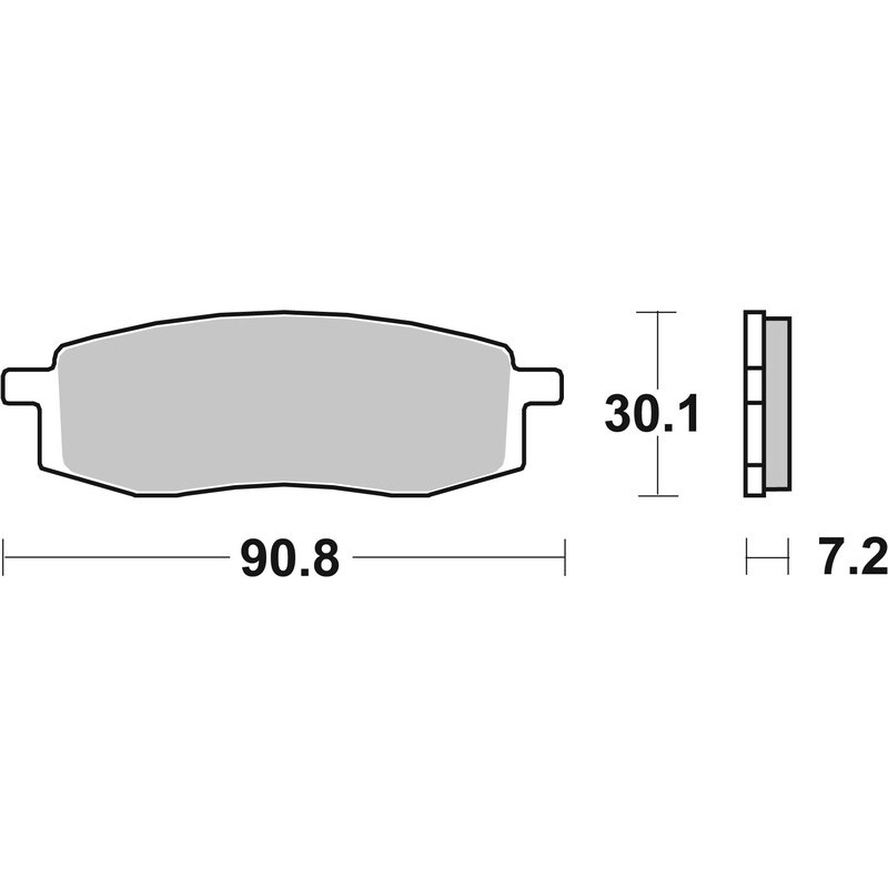 Pastillas de freno sinterizadas de competición BREMBO para YAMAHA TT 350, TT 600, YZ 125, YZ 250, YZ 490 de 1985 - 07YA13SX