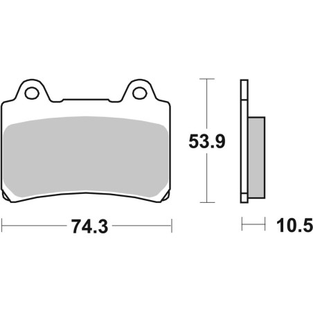 Pastillas de freno BREMBO para YAMAHA TDM 850, TDR 250 de 1988 a 1995