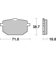 BREMBO Bremsbeläge für YAMAHA TT 600, XT 600 Z TENERE 1986-1990