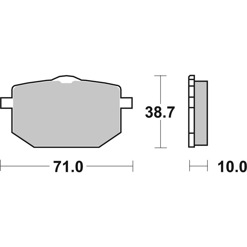 BREMBO Street Carbon Keramik Bremsbeläge für YAMAHA TT 600, XT 600 Z TENERE 1986-1990