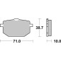 BREMBO Street Carbon Keramik Bremsbeläge für YAMAHA TT 600, XT 600 Z TENERE 1986-1990