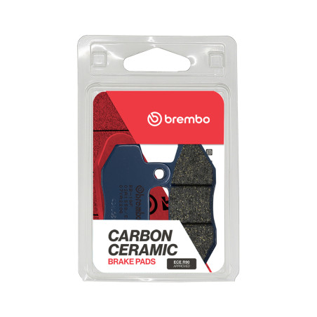 Plaquettes de frein BREMBO route carbone céramique pour SUZUKI TS 125 de 1989 à 1994
