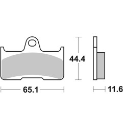 BREMBO Bremsbeläge für CF MOTO CF 500 TERRALANDER 2013-2014