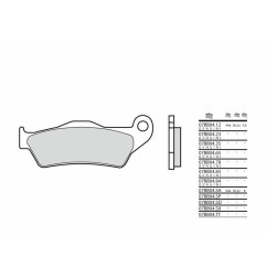Pastillas de freno BREMBO para KTM SX 125, SX 250, SHERCO SER 250, SER 300, HUSQVARNA FX 350, FX 450 y GAS GAS MC 125