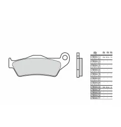Plaquettes de frein BREMBO métal fritté pour KTM SX 125, SHERCO SER 250, HUSQVARNA FX 450 et GAS GAS MC 125 de 1992 à 2025