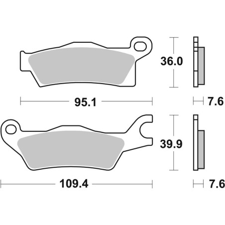 Pastillas de freno BREMBO para CAN-AM OUTLANDER 650, OUTLANDER 650 EFI XMR, OUTLANDER 650 EFI XT, OUTLANDER MAX 650 EFI DPS