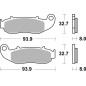 Plaquettes de frein BREMBO route carbone céramique - 07GR79.CC pour FANTIC CABALLERO 125, XMF 125 de 2010 à 2023 Plaquettes de frein BREMBO route carbone céramique - 07GR79.CC pour FANTIC CABALLERO 125, XMF 125 de 2010 à 2023