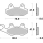 BREMBO Street Sintermetall Bremsbeläge für KAWASAKI DTRACKER 125, DTRACKER 150, KLR 650, KX 250 1974-2022 - 07YA21LA