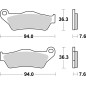 BREMBO Carbon Ceramic Brake Pads for KTM EGS 250, EXC 125, EXC 250, EXC 300, SX 250 1994-2003 BREMBO Carbon Ceramic Brake Pads for KTM EGS 250, EXC 125, EXC 250, EXC 300, SX 250 1994-2003