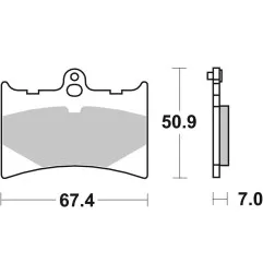 BREMBO Bremsbeläge für GILERA FREESTYLE 125, SP 01 125, APRILIA AF1 125 FUTURA, TUONO 125 und KTM GS 125, GS 250 1984-2016