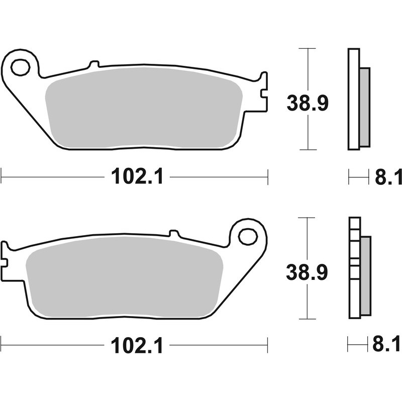 Pastillas de freno sinterizadas racing BREMBO para YAMAHA WR 125, WR 125 X, HONDA FMX 650 FUNMOTO y KAWASAKI KLE 500, KLE 500 SE