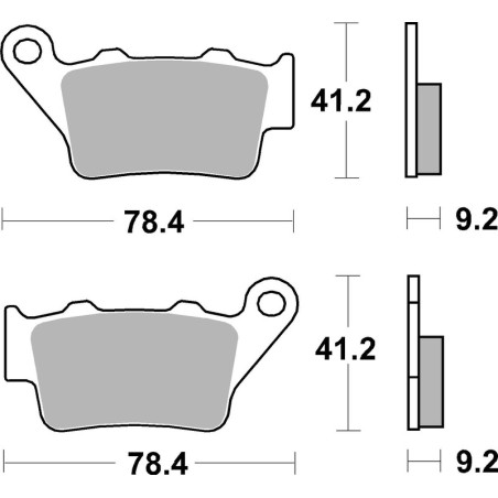 BREMBO Bremsbeläge für KTM ADVENTURE 390, ADVENTURE 390 SW, ADVENTURE 390 X und BETA JONATHAN 125, JONATHAN 350 1999-2026