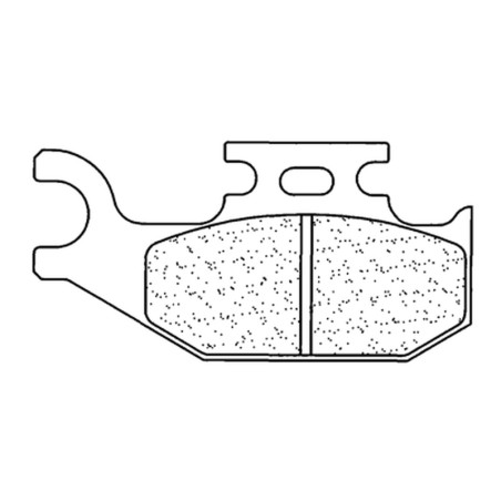 Plaquettes de frein CL BRAKES Quad métal fritté pour YAMAHA YFM 700 RAPTOR 2WD, YFZ 450 et CAN-AM OUTLANDER 650, RENEGADE 500