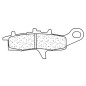Juego de pastillas sinterizadas CL BRAKES ( ) para KAWASAKI KFX 450, KVF 650 PRAIRIE 4WD, KVF 700 PRAIRIE 4WD - 1142ATV1