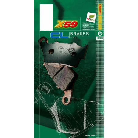 Plaquettes de frein CL BRAKES Off-Road métal fritté pour POLARIS SPORTSMAN 500 HO, SPORTSMAN 700, TRAIL BLAZER 330