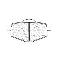 CL BRAKES Bremsbeläge für YAMAHA DT 125, DT 125 RE, DT 200, XT 225, XT 350 1985-2007