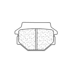 Plaquettes de frein CL BRAKES Quad métal fritté pour ADLY INTERCEPTOR 150 de 2004 à 2007
