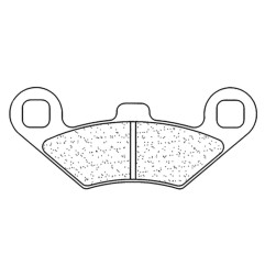Plaquettes de frein CL BRAKES Quad métal fritté pour POLARIS PHOENIX 200, SPORTSMAN 500, TRAIL BLAZER 250, TRAIL BOSS 250