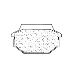 Plaquettes de frein CL BRAKES Maxi Scooter métal fritté pour KYMCO MAXXER 50, MXU 150, MXU 50 de 2005 à 2017