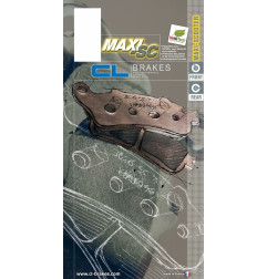 Plaquettes de frein CL BRAKES Maxi Scooter métal fritté pour KYMCO MAXXER 50, MXU 150, MXU 50 de 2005 à 2017