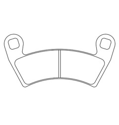 Pastillas de freno CL BRAKES para POLARIS RANGER 500, RANGER 570, RANGER 570 CREW EPS, RANGER 570 EPS, RANGER 570 FULL SIZE