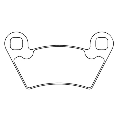 Plaquettes de frein CL BRAKES Quad métal fritté pour POLARIS RANGER XP 900, RANGER XP 900 EPS, RANGER XP 900 EPS LE