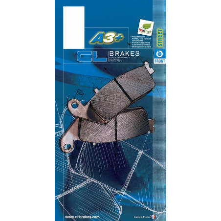 Plaquettes de frein CL BRAKES route métal fritté pour CAN-AM OUTLANDER 650, OUTLANDER 650 EFI XT, OUTLANDER MAX 650 EFI XT