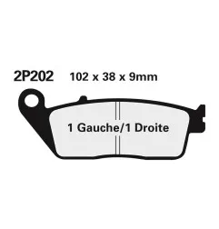 NISSIN brake pads for HONDA CMX 500 A REBEL ABS, NX 500, YAMAHA WR 125, WR 125 X and KAWASAKI KLE 500, KLE 500 SE 1994-2026